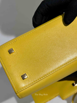 Delvaux Absinthe Lime Leather Tempete Satchel Two Way MM Bag