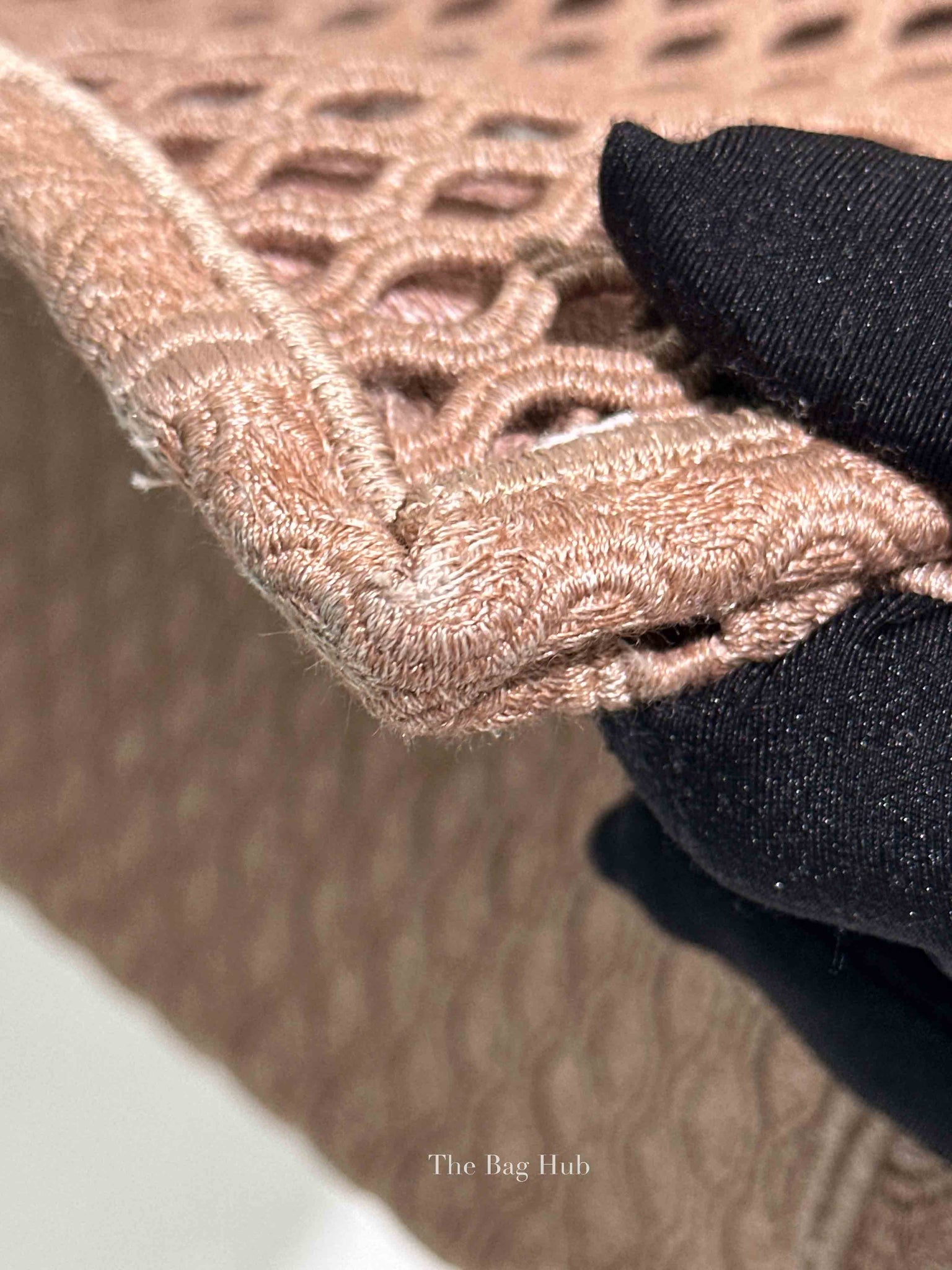 Dior Pink Mesh Embroidered Large Book Tote