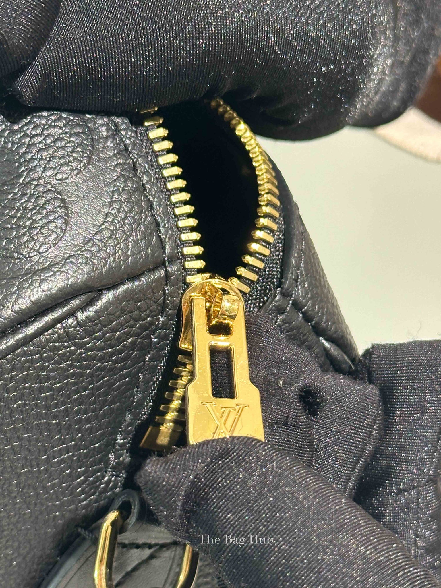 Louis Vuitton Black Monogram Empreinte Leather Speedy Bandouliere 20 Bag