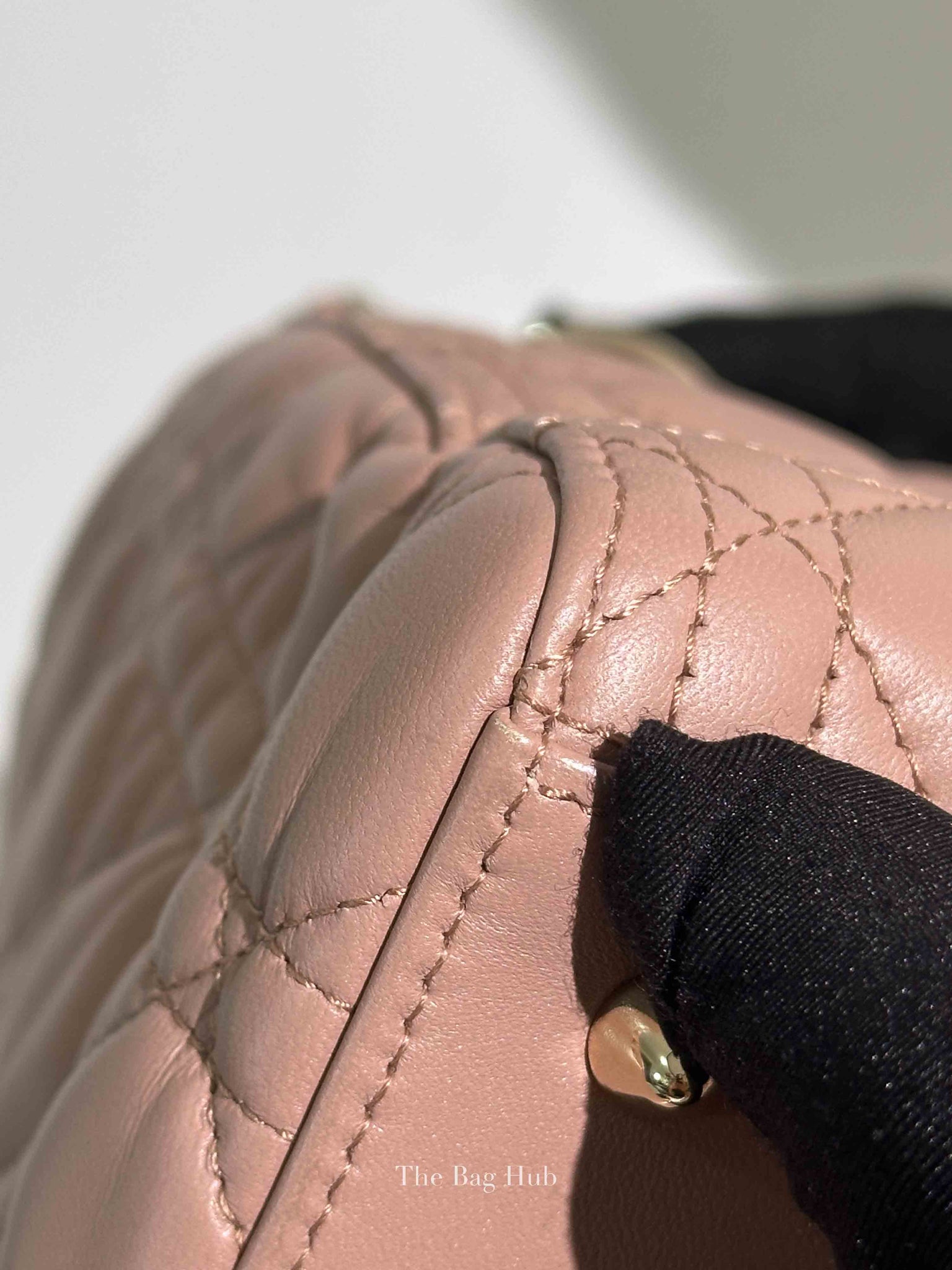 Dior Blush Pink Quilted Leather Cannage Lady Dior Medium Bag
