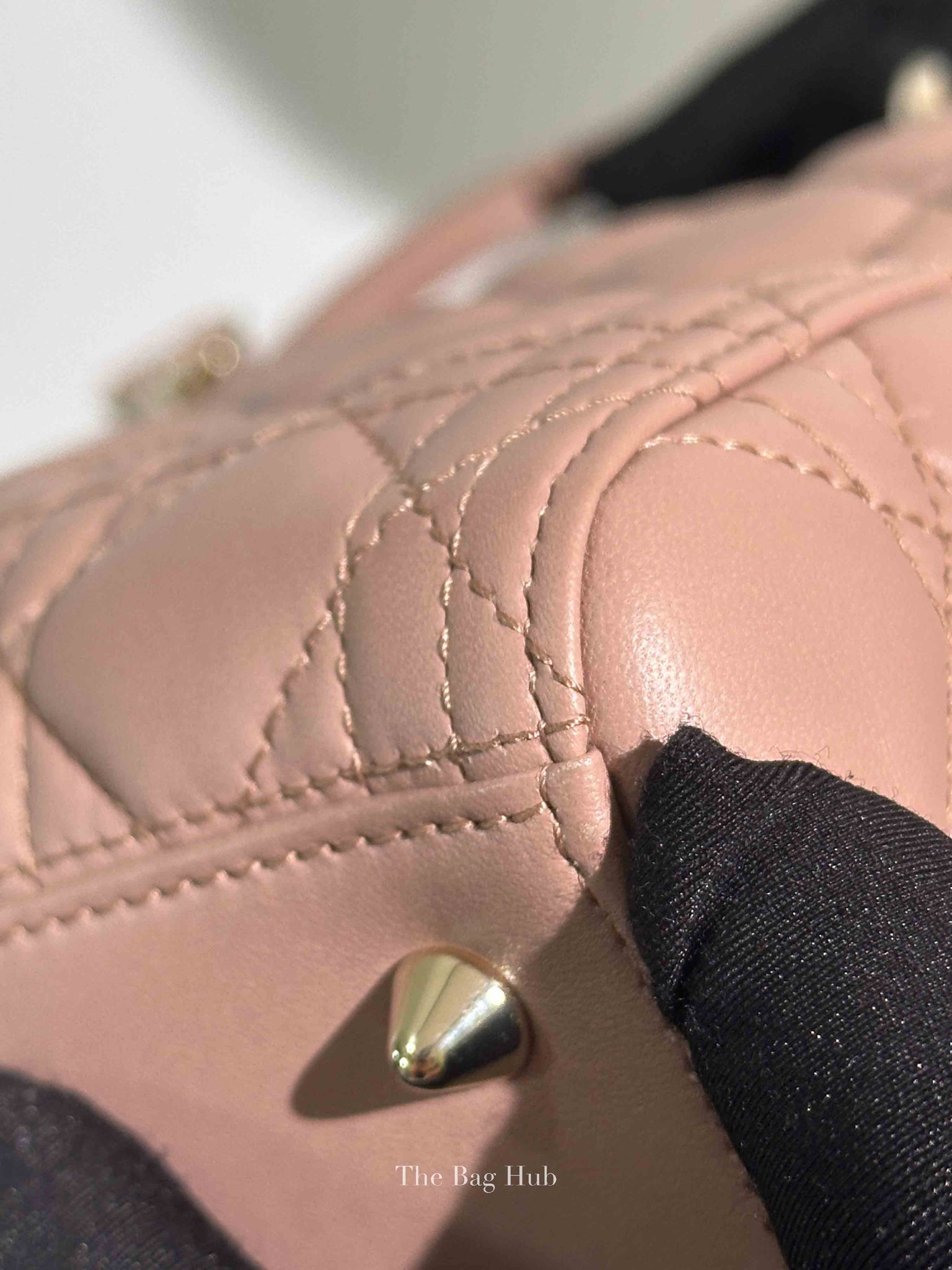 Dior Blush Pink Quilted Leather Cannage Lady Dior Medium Bag