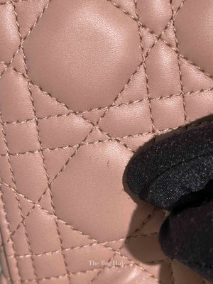 Dior Blush Pink Quilted Leather Cannage Lady Dior Medium Bag