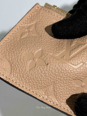 Louis Vuitton Dune Clemence Leather Empreinte Zipped Wallet