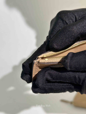 Louis Vuitton Dune Clemence Leather Empreinte Zipped Wallet
