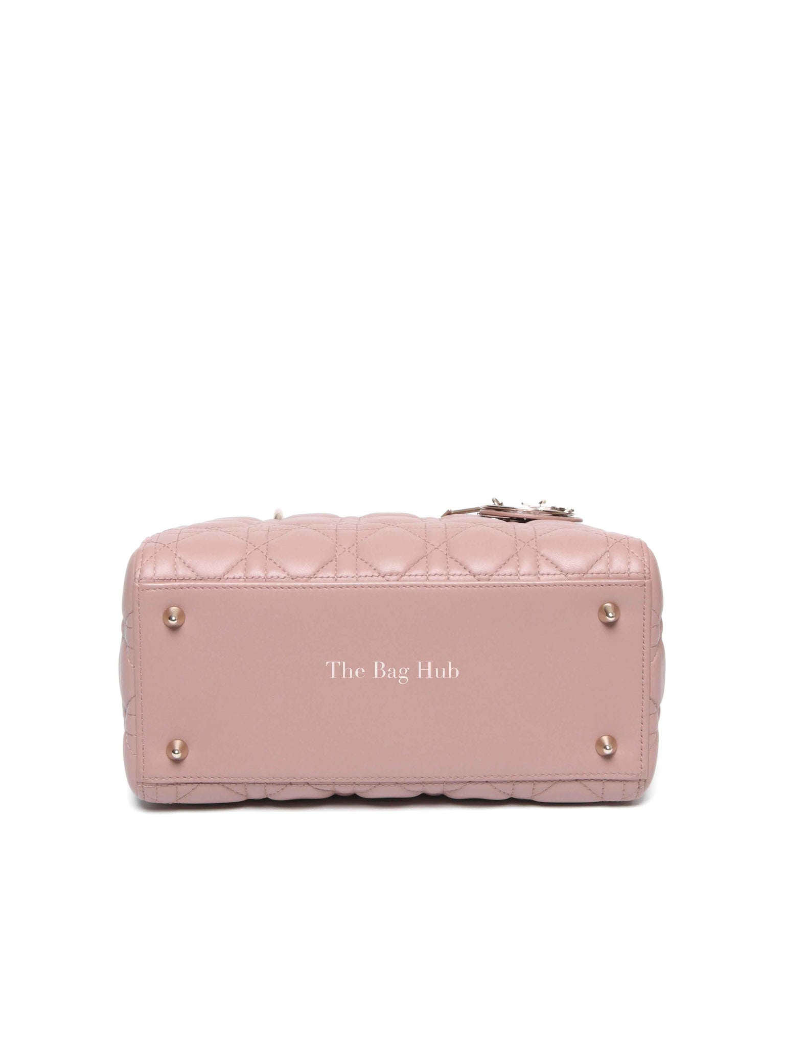 Dior Blush Pink Quilted Leather Cannage Lady Dior Medium Bag