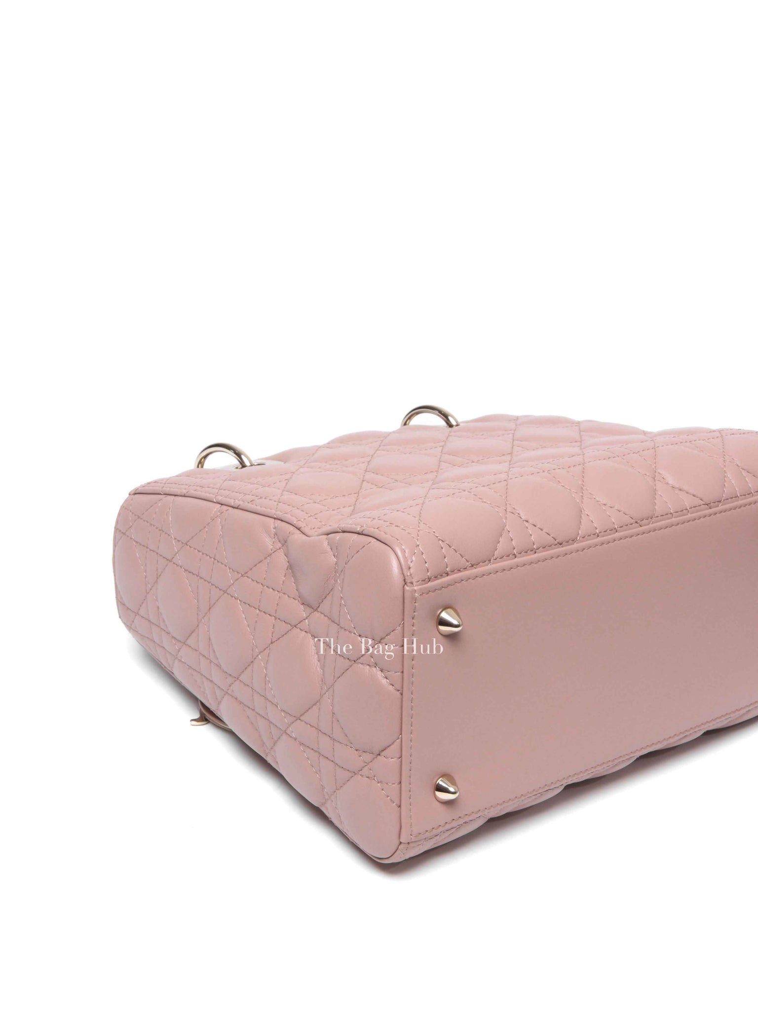 Dior Blush Pink Quilted Leather Cannage Lady Dior Medium Bag
