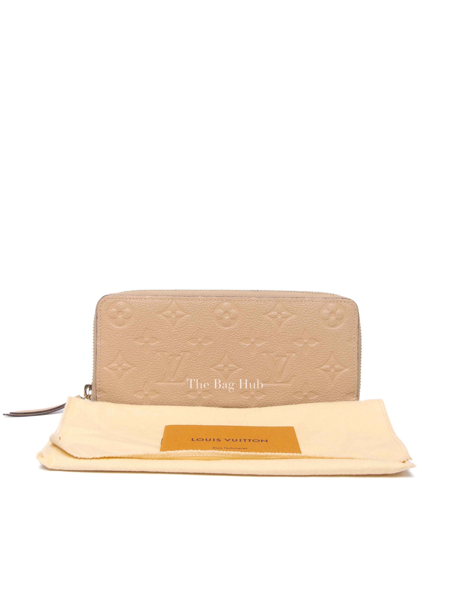 Louis Vuitton Dune Clemence Leather Empreinte Zipped Wallet