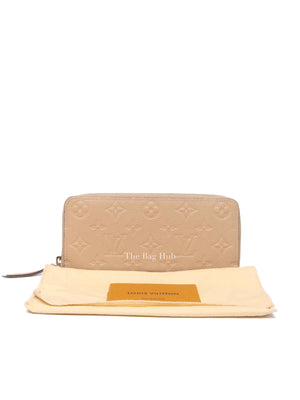 Louis Vuitton Dune Clemence Leather Empreinte Zipped Wallet