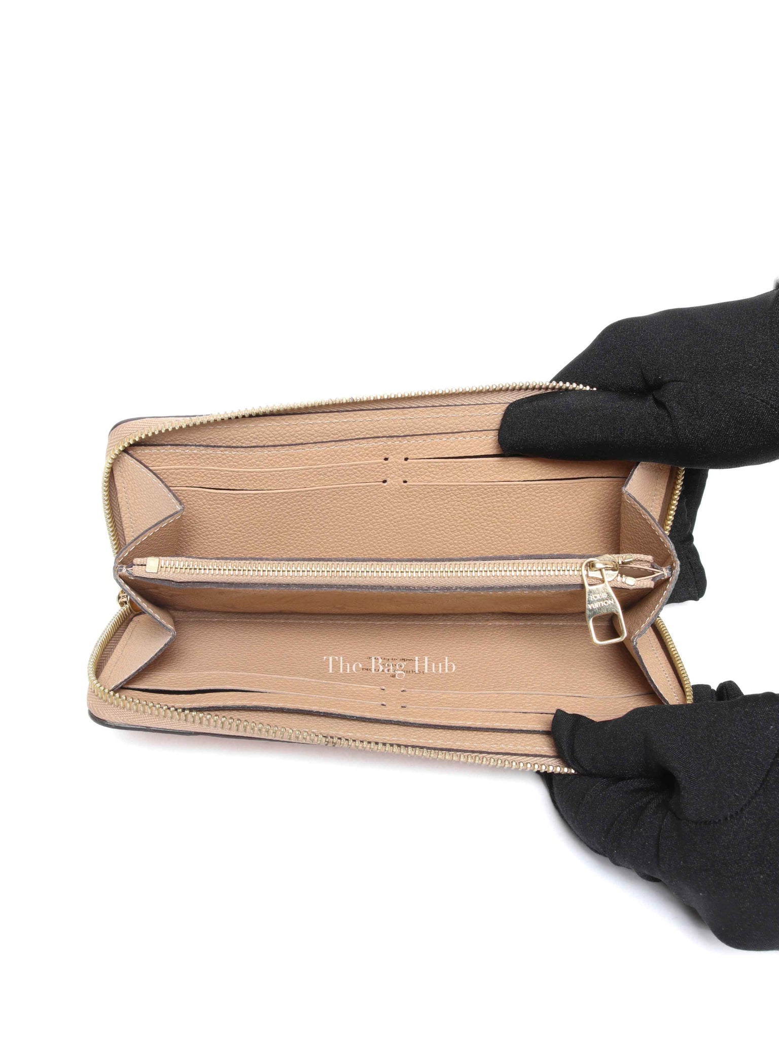 Louis Vuitton Dune Clemence Leather Empreinte Zipped Wallet