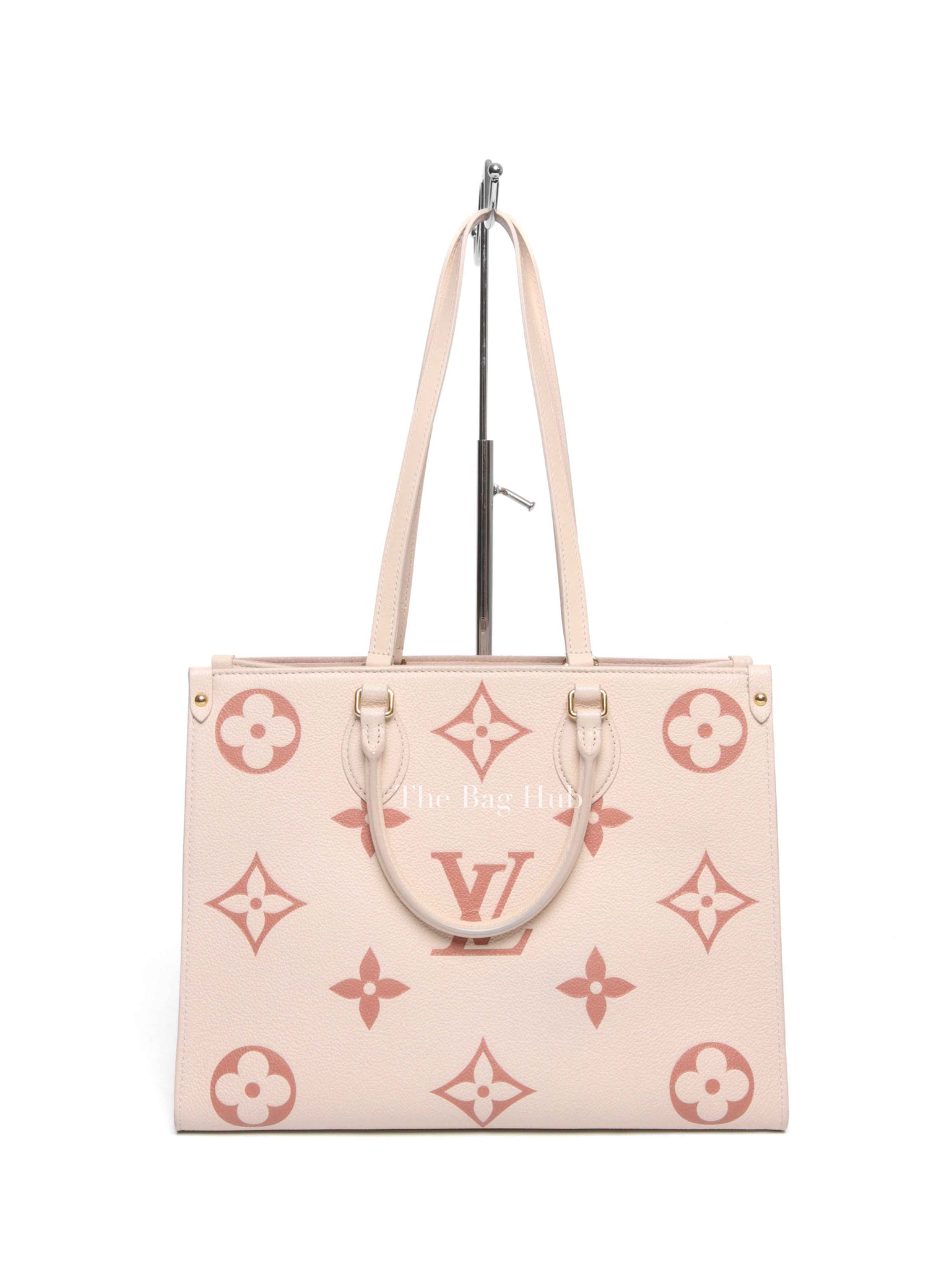 Louis Vuitton Cream Bicolor Monogram Empreinte OTG MM Tote Bag