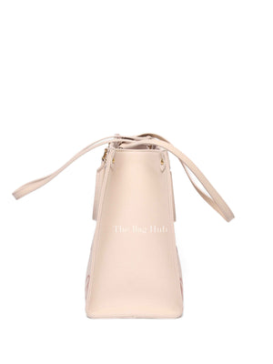 Louis Vuitton Cream Bicolor Monogram Empreinte OTG MM Tote Bag
