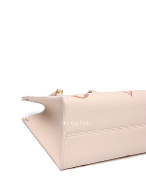 Louis Vuitton Cream Bicolor Monogram Empreinte OTG MM Tote Bag