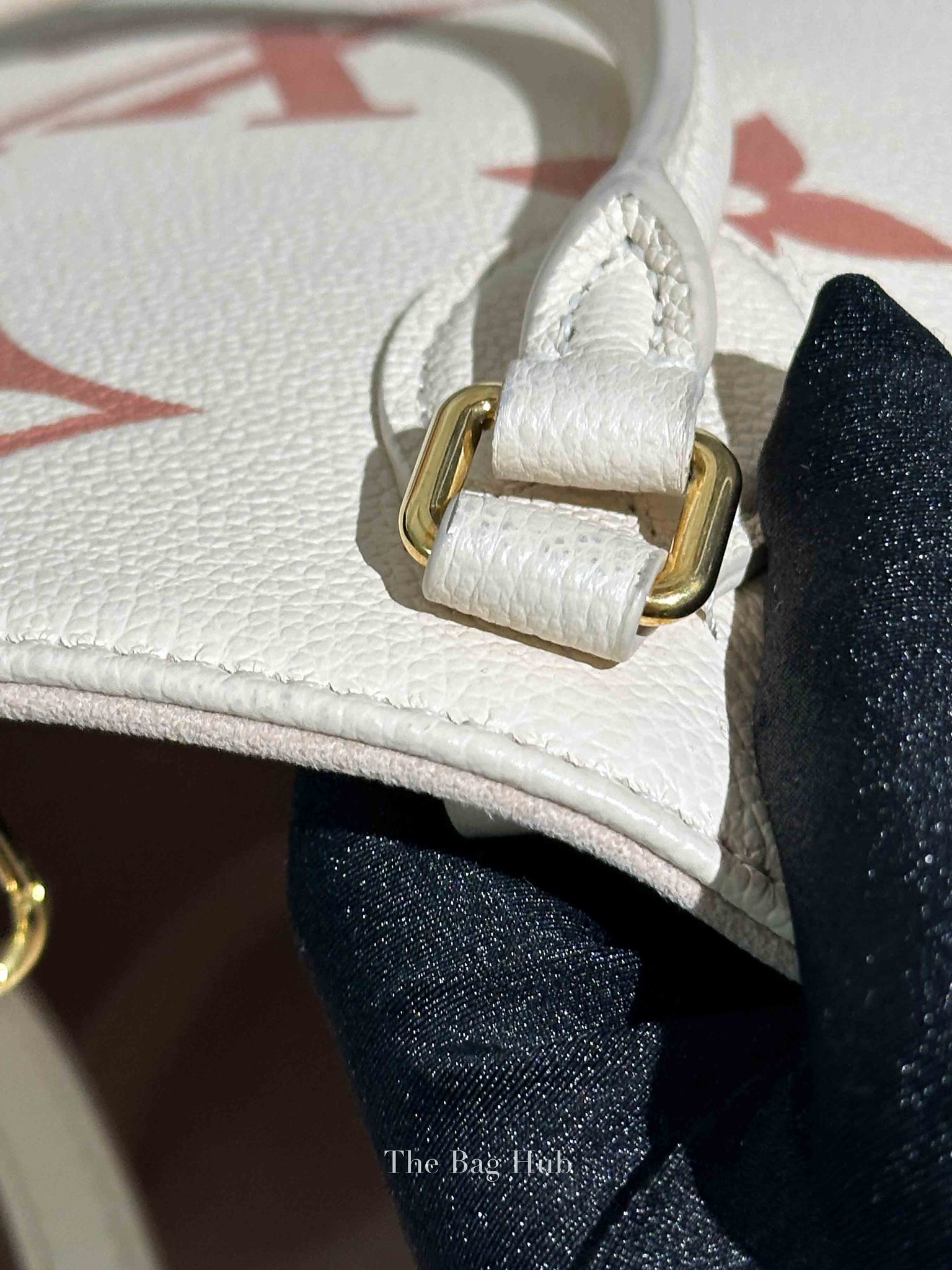 Louis Vuitton Cream Bicolor Monogram Empreinte OTG MM Tote Bag