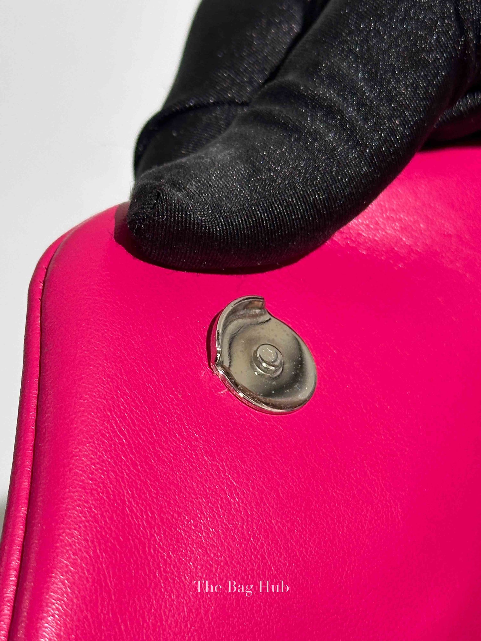 Saint Laurent Fuchsia Pink Leather Quilted Monogram Toy LouLou Crossbody Bag