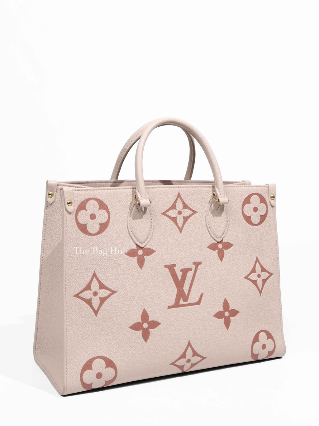 Louis Vuitton Cream Bicolor Monogram Empreinte OTG MM Tote Bag