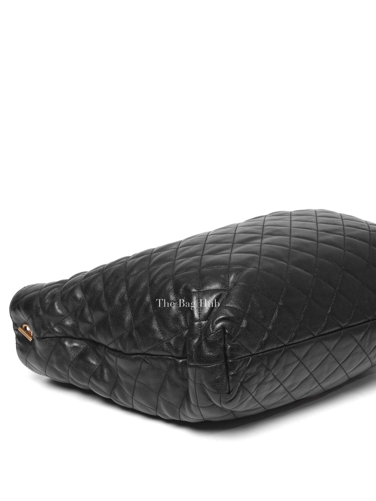Saint Laurent Black Quilted Leather Icare Shopping Tote Bag