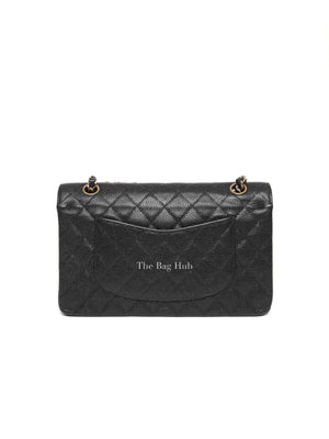 Chanel Black Caviar Classic Vintage Double Flap Medium GHW