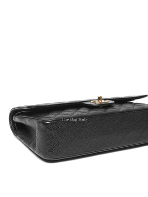 Chanel Black Caviar Classic Vintage Double Flap Medium GHW