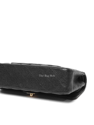 Chanel Black Caviar Classic Vintage Double Flap Medium GHW