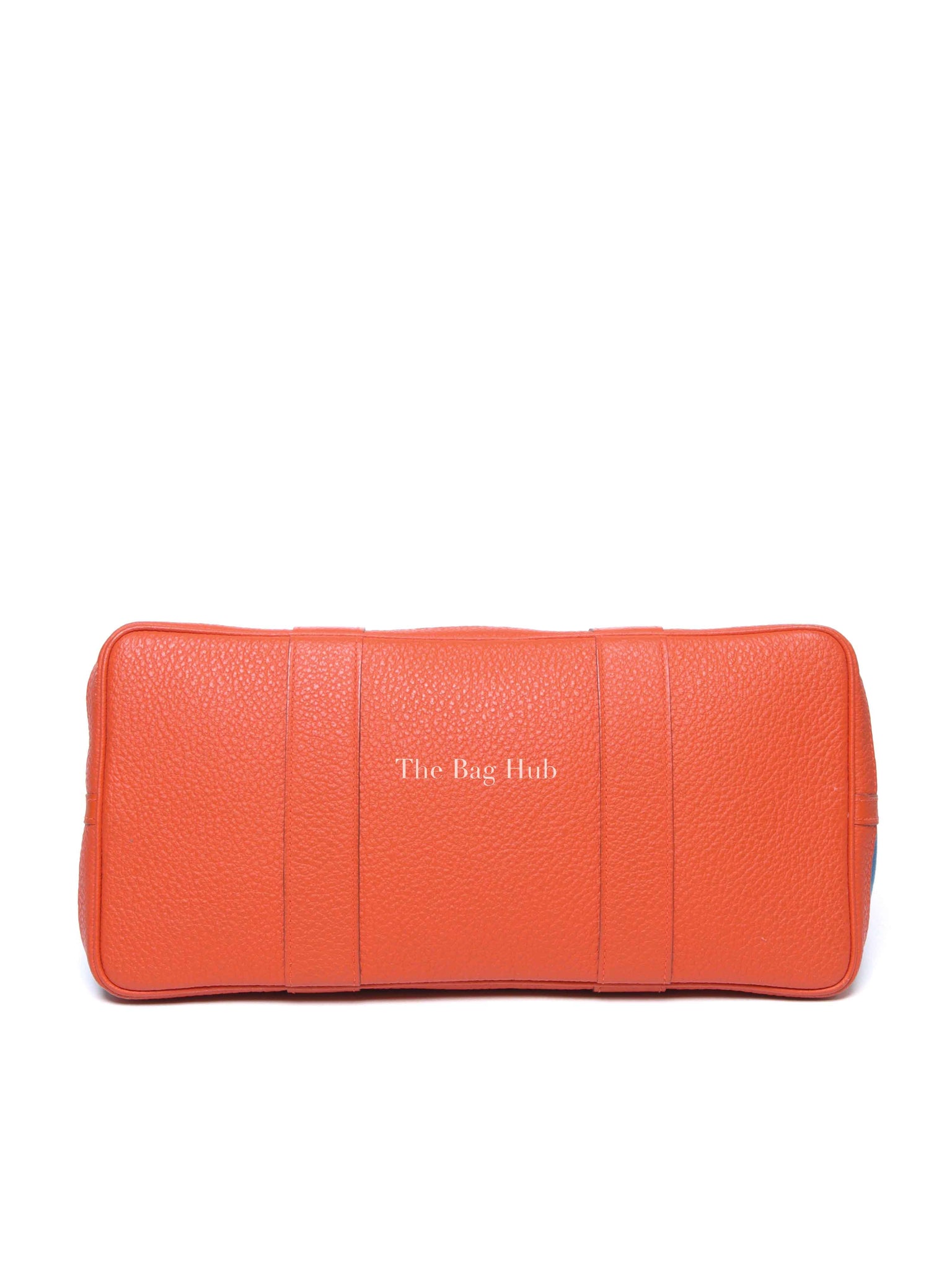 Hermes Blue/Orange Canvas Garden Party 36 Bag