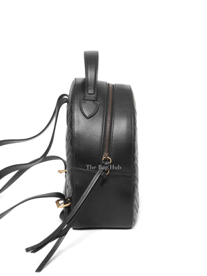 Gucci Black Calfskin Matelasse GG Marmont Dome Backpack