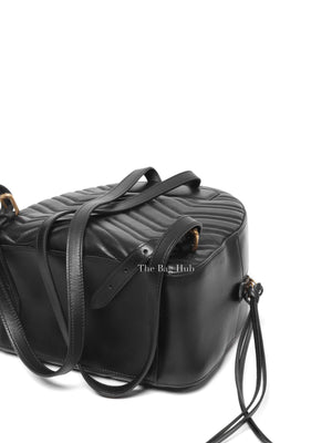 Gucci Black Calfskin Matelasse GG Marmont Dome Backpack