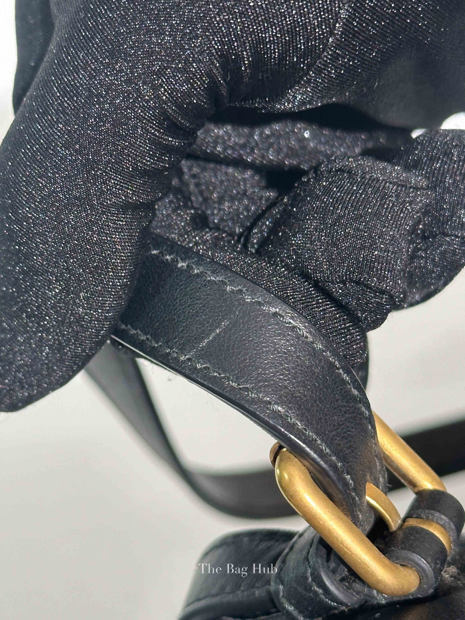 Gucci Black Calfskin Matelasse GG Marmont Dome Backpack