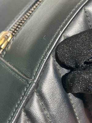Gucci Black Calfskin Matelasse GG Marmont Dome Backpack