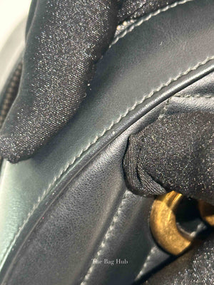Gucci Black Calfskin Matelasse GG Marmont Dome Backpack