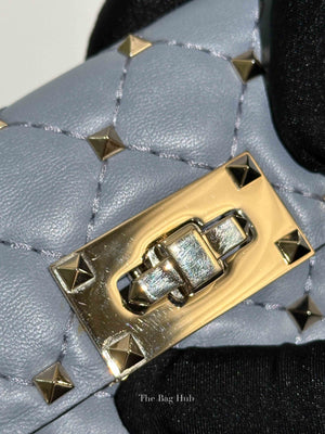 Valentino Powder Blue Leather Rockstud Spike Crossbody Bag