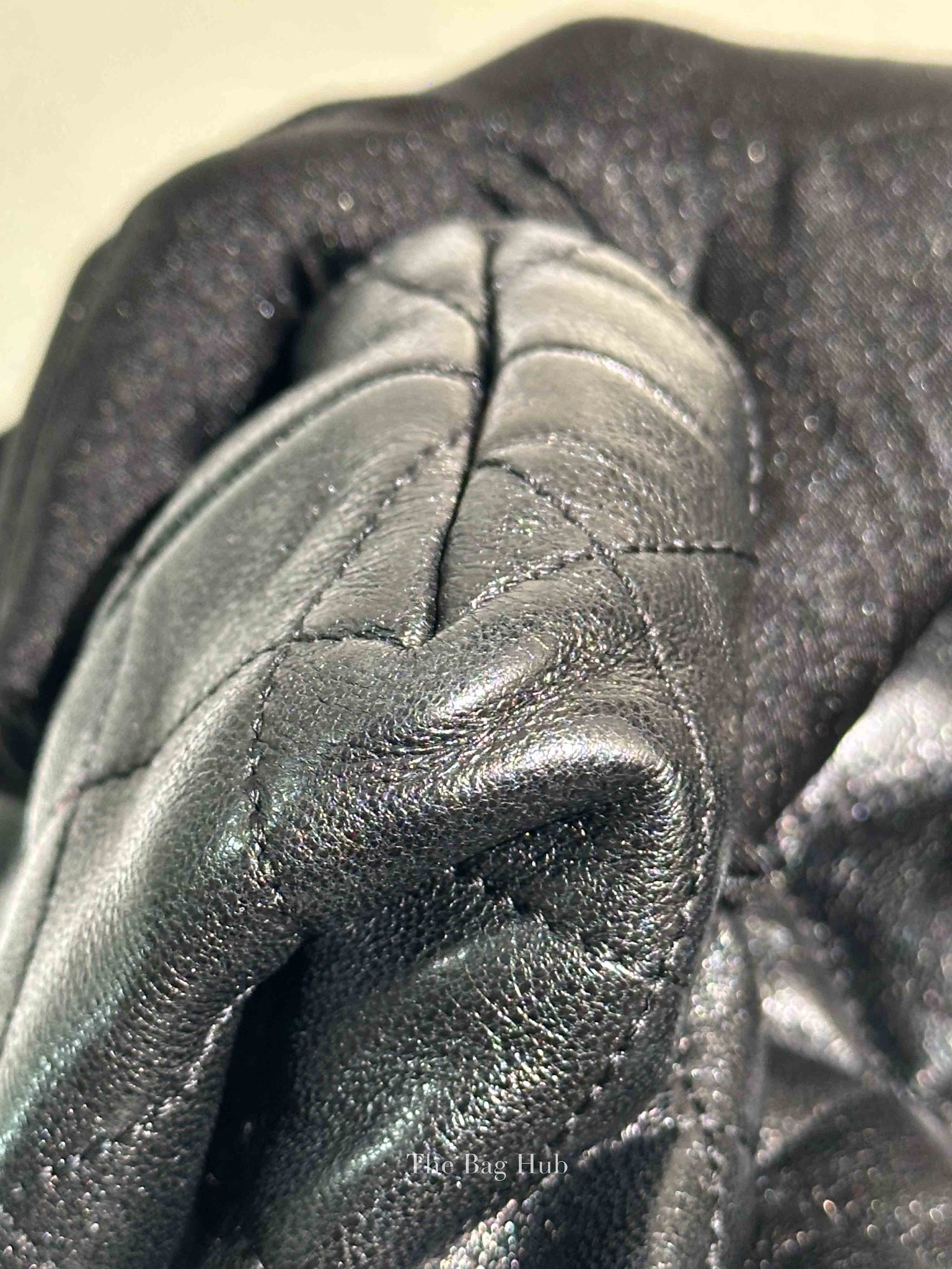 Saint Laurent Black Quilted Leather Icare Shopping Tote Bag