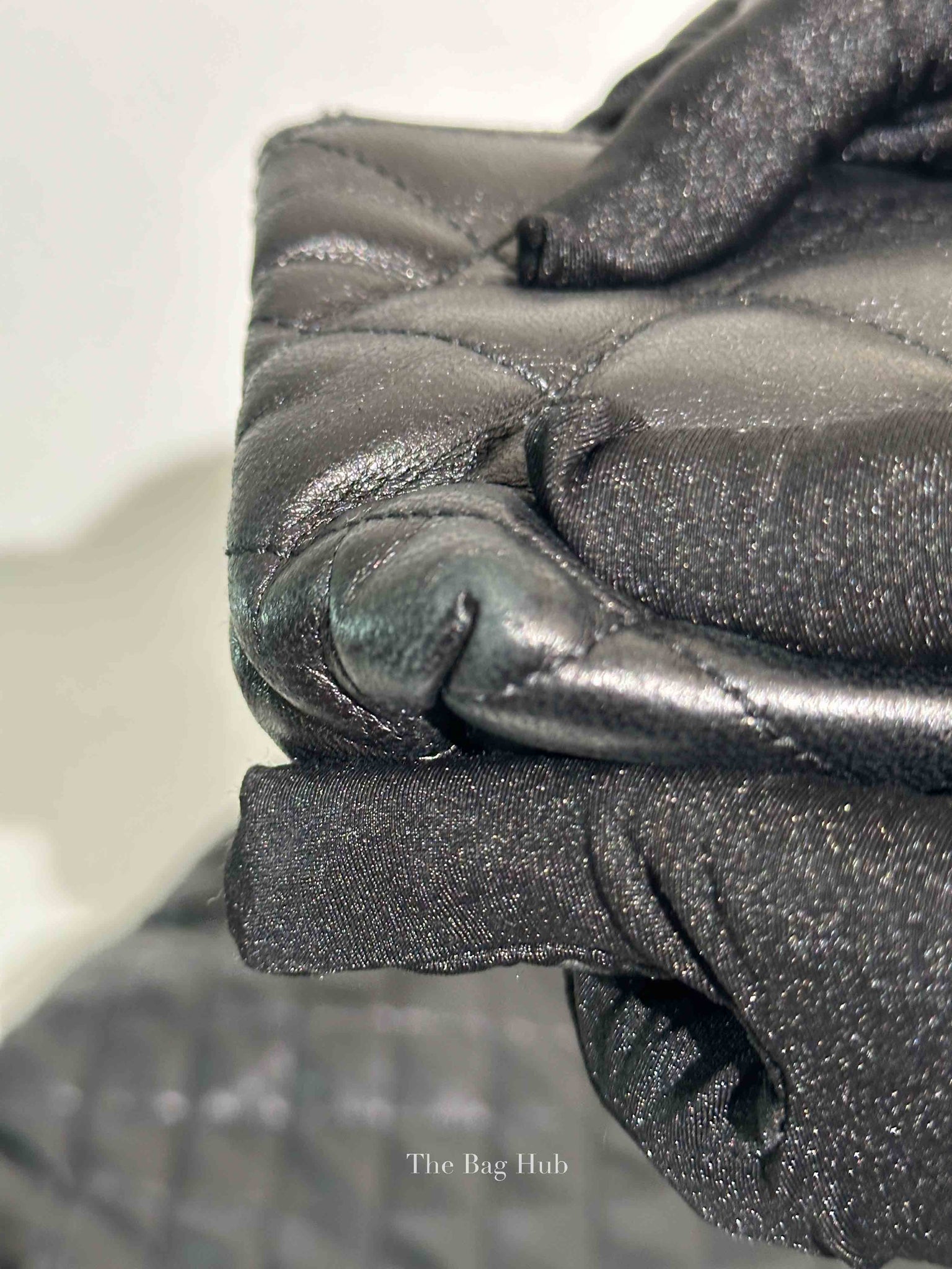 Saint Laurent Black Quilted Leather Icare Shopping Tote Bag