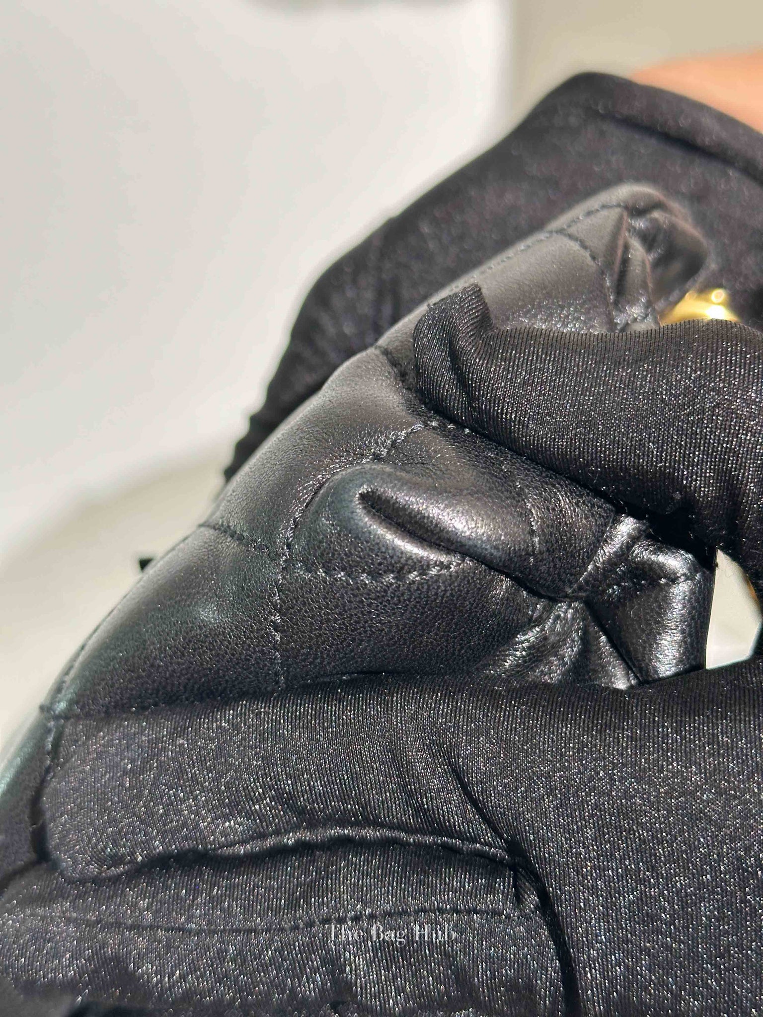 Saint Laurent Black Quilted Leather Icare Shopping Tote Bag
