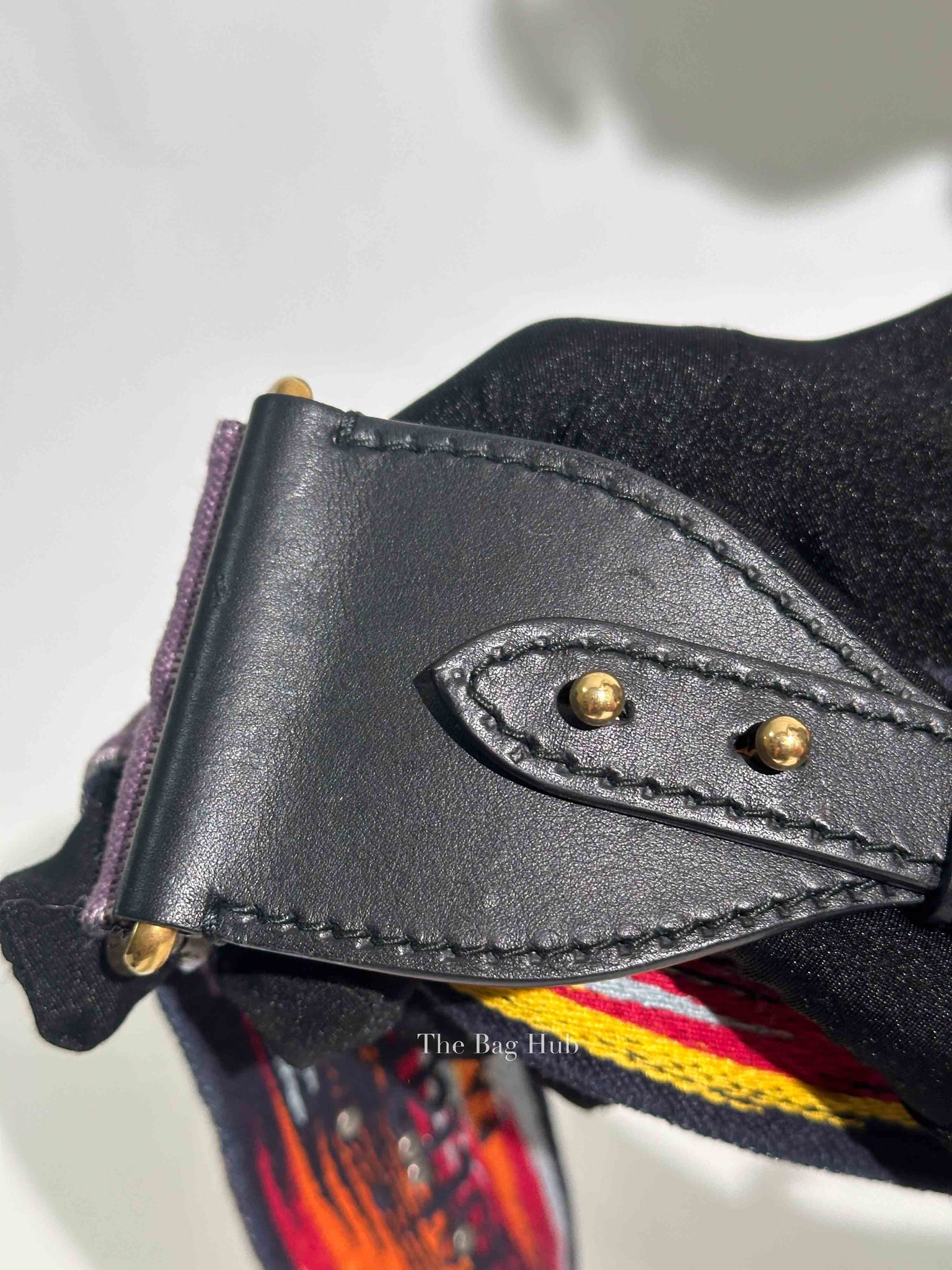 Dior Multicolor Canvas Embroidered Studded Bohemian Inspired Bag Strap
