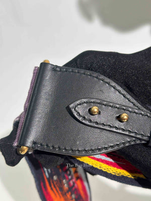 Dior Multicolor Canvas Embroidered Studded Bohemian Inspired Bag Strap