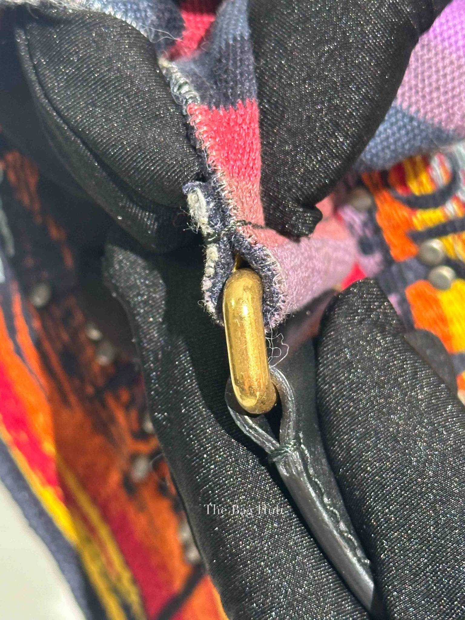Dior Multicolor Canvas Embroidered Studded Bohemian Inspired Bag Strap