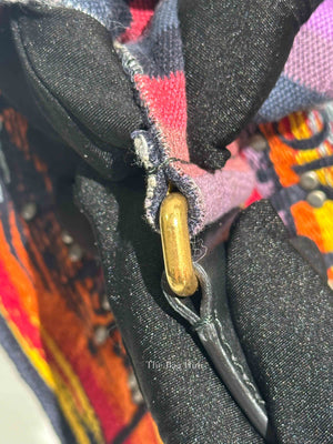 Dior Multicolor Canvas Embroidered Studded Bohemian Inspired Bag Strap