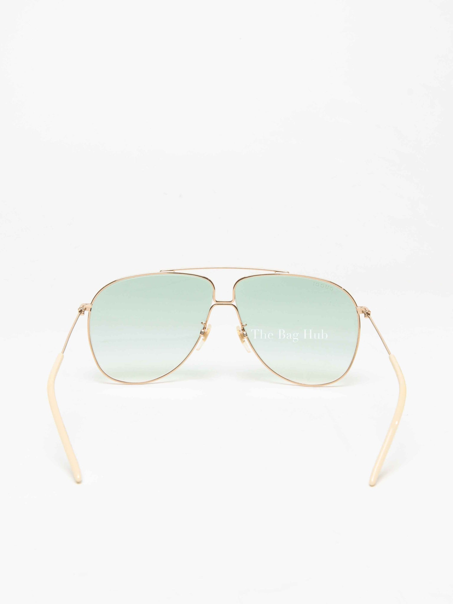 Gucci Green/Red Aviator Gradient Sunglasses