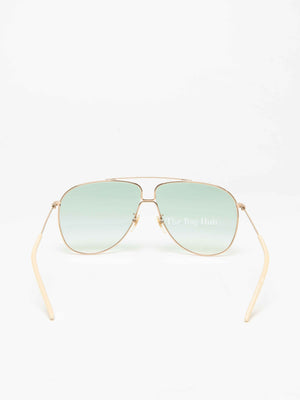 Gucci Green/Red Aviator Gradient Sunglasses