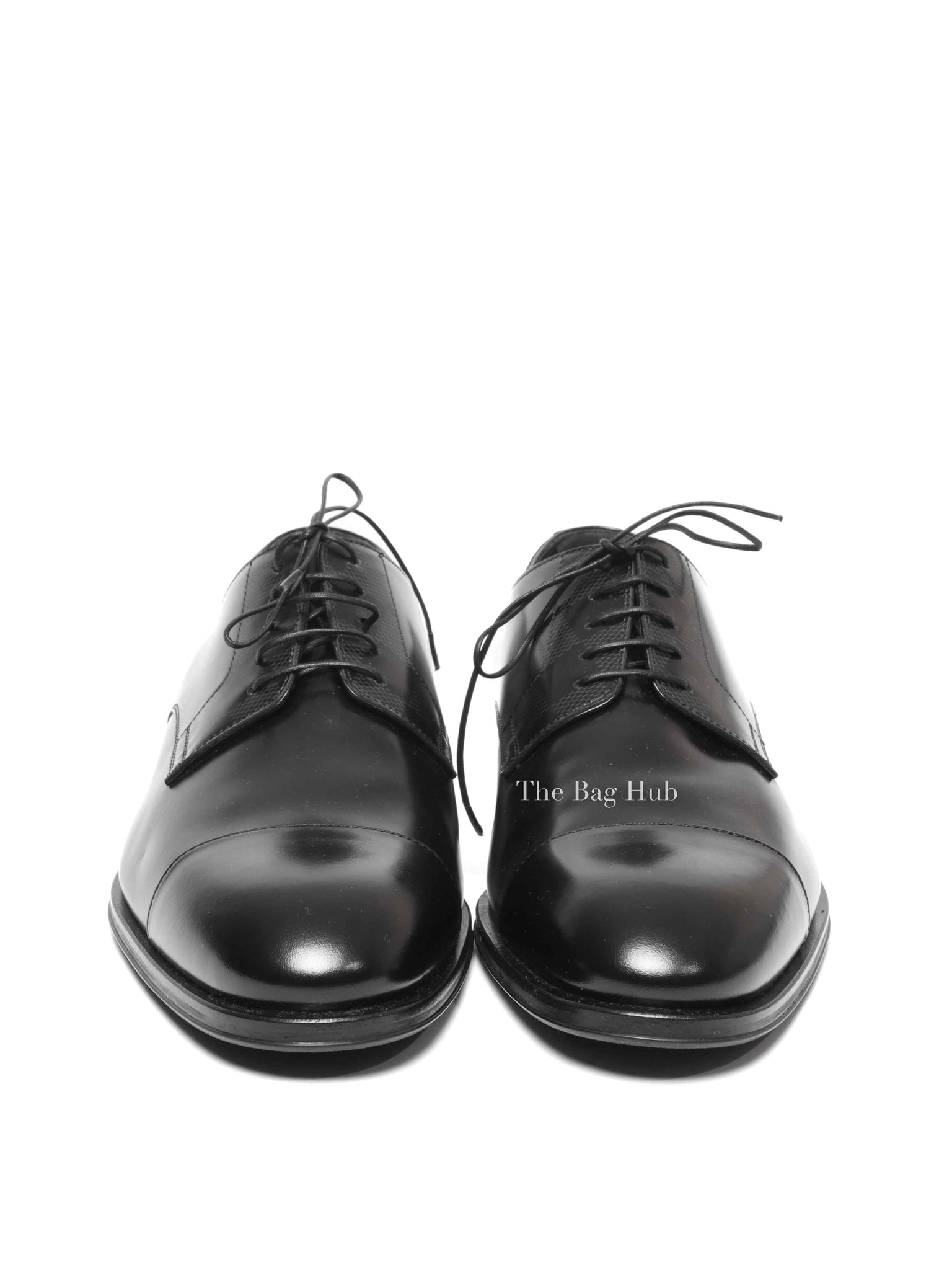 Louis Vuitton Black Leather Minister Derby Shoes Size 6.5