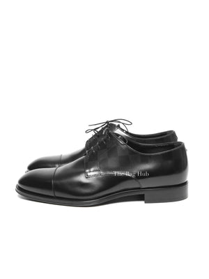 Louis Vuitton Black Leather Minister Derby Shoes Size 6.5