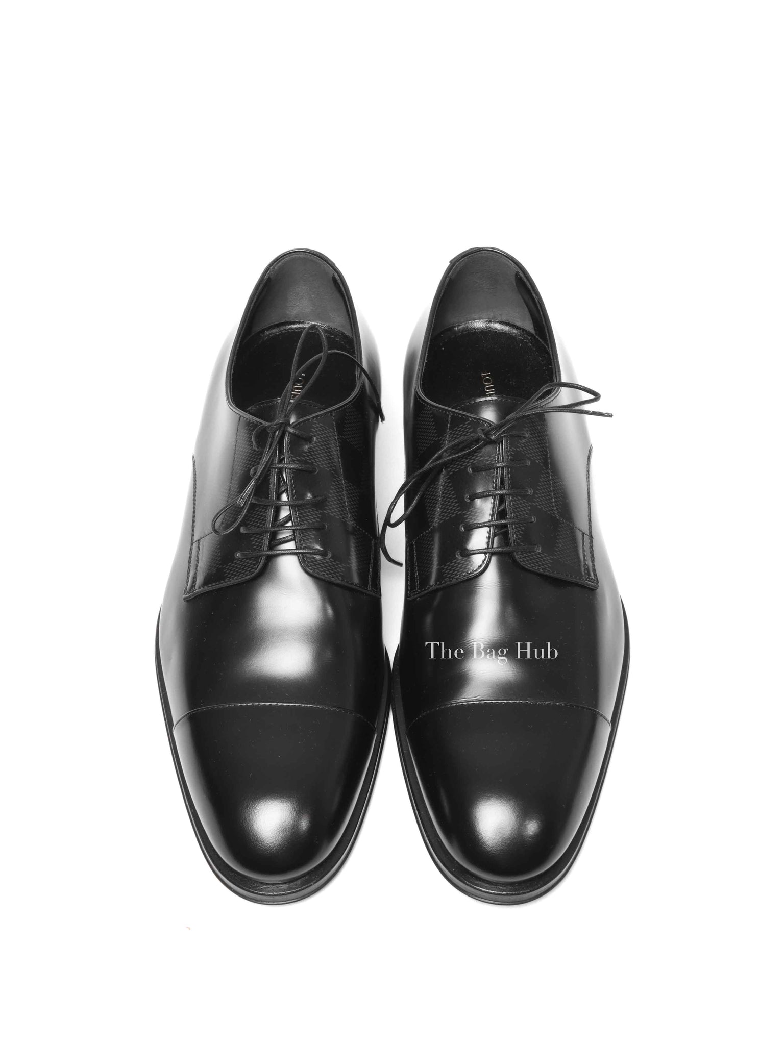 Louis Vuitton Black Leather Minister Derby Shoes Size 6.5