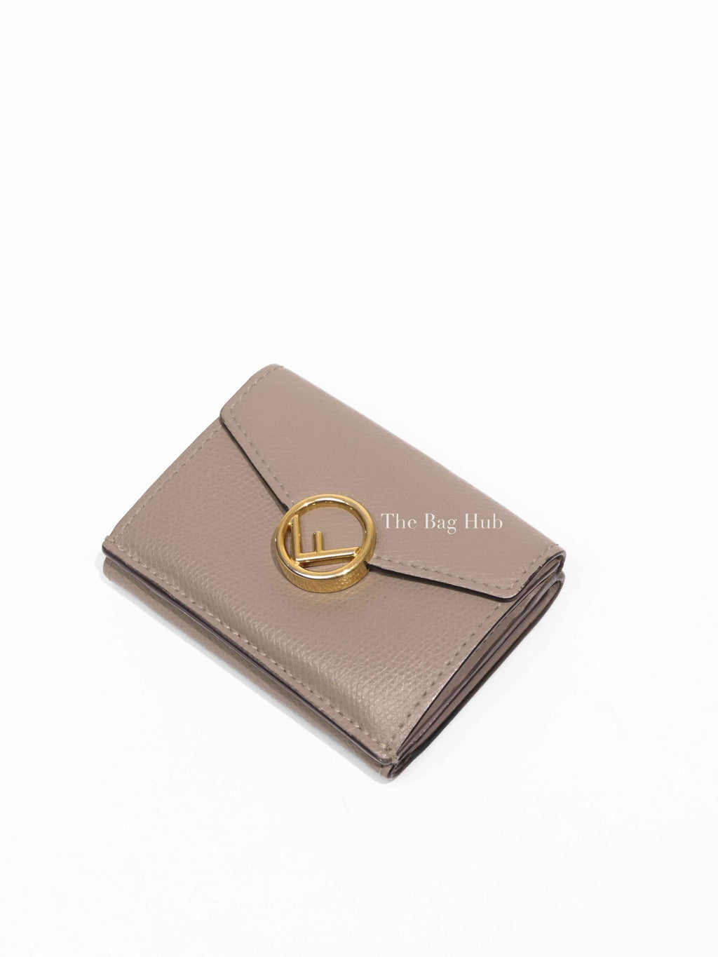 Fendi Tortora Vitello Cruise Micro Trifold Wallet