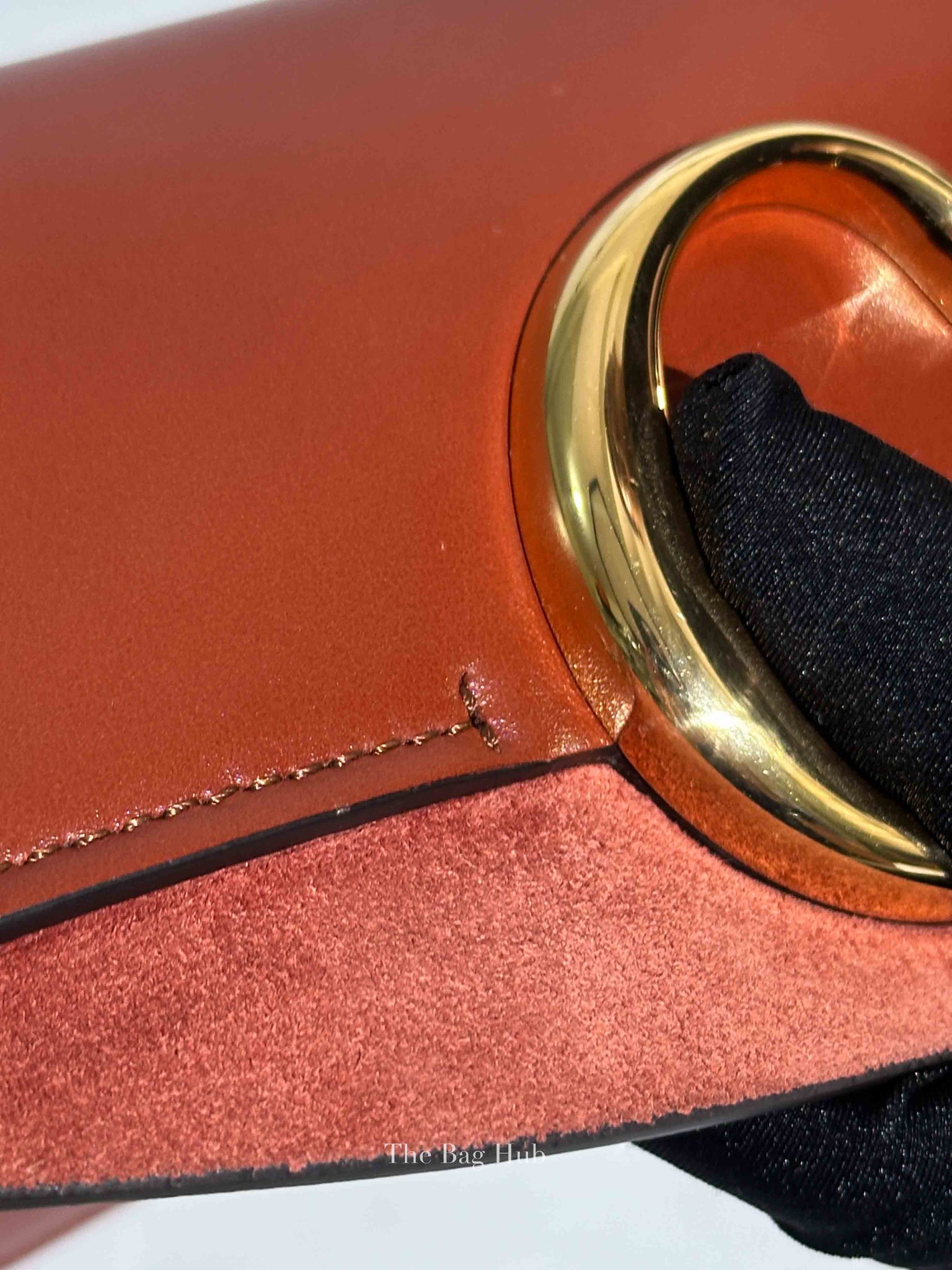 Chloe Sepia Brown Leather Mini C Chain Bag