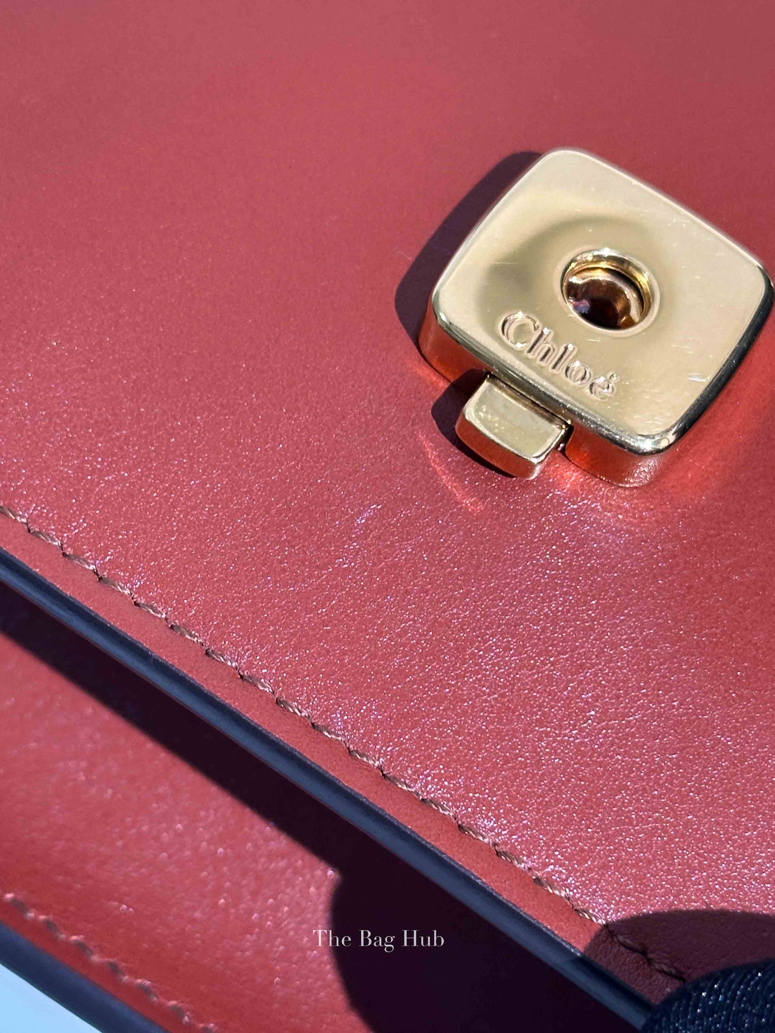 Chloe Sepia Brown Leather Mini C Chain Bag