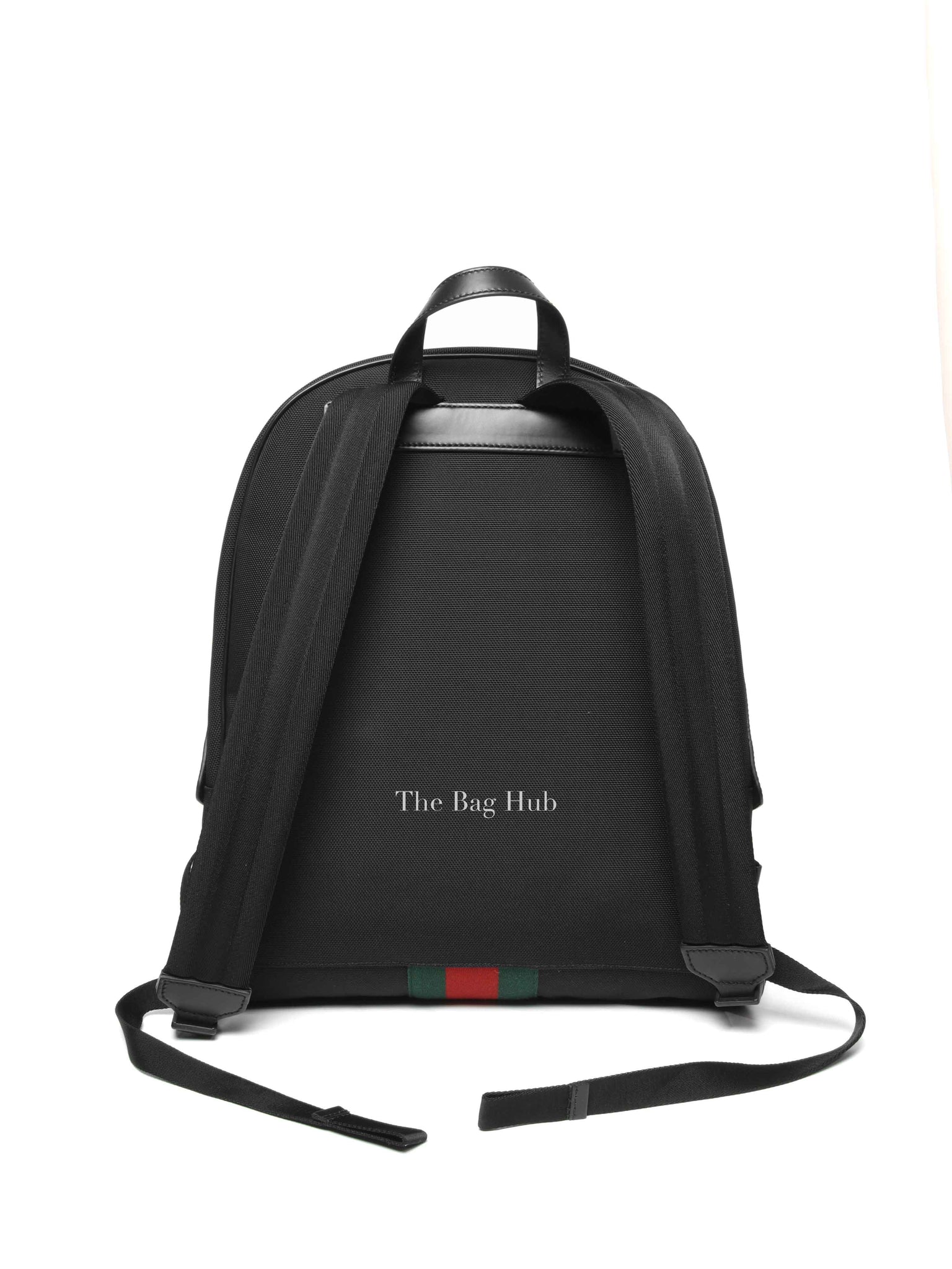 Gucci Black Canvas Techno Web Backpack