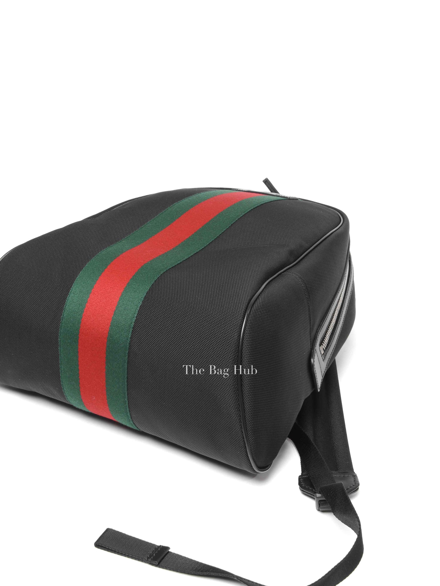 Gucci Black Canvas Techno Web Backpack