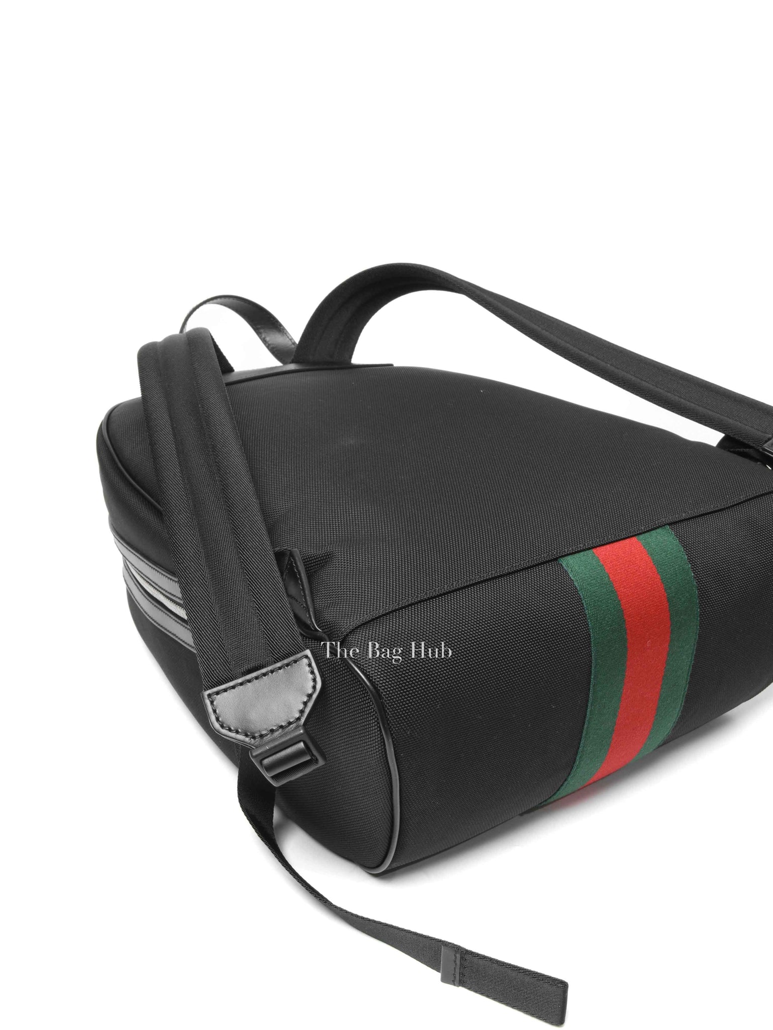 Gucci Black Canvas Techno Web Backpack