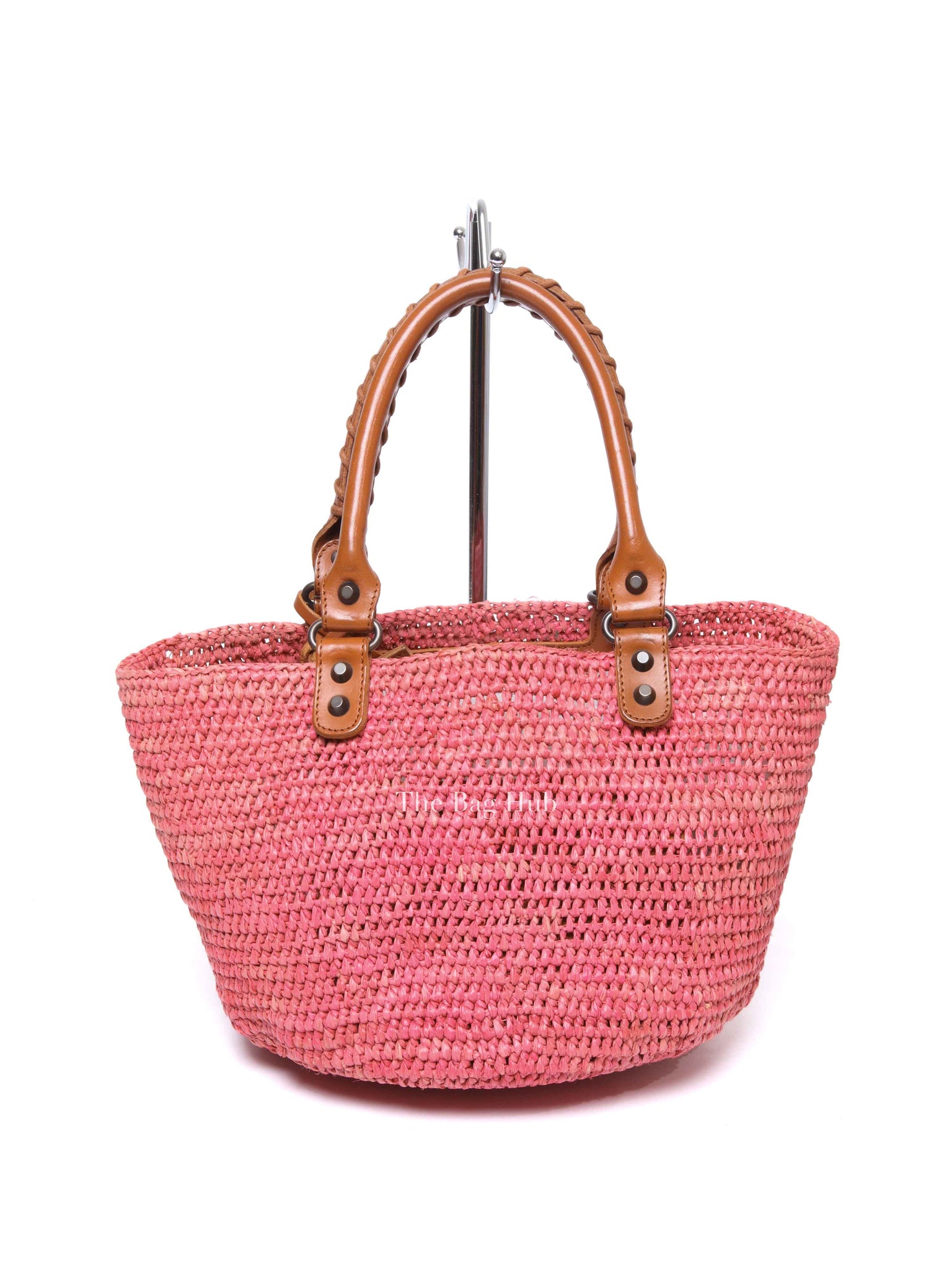 Balenciaga Pink Motocross Classic Panier Basket Bag