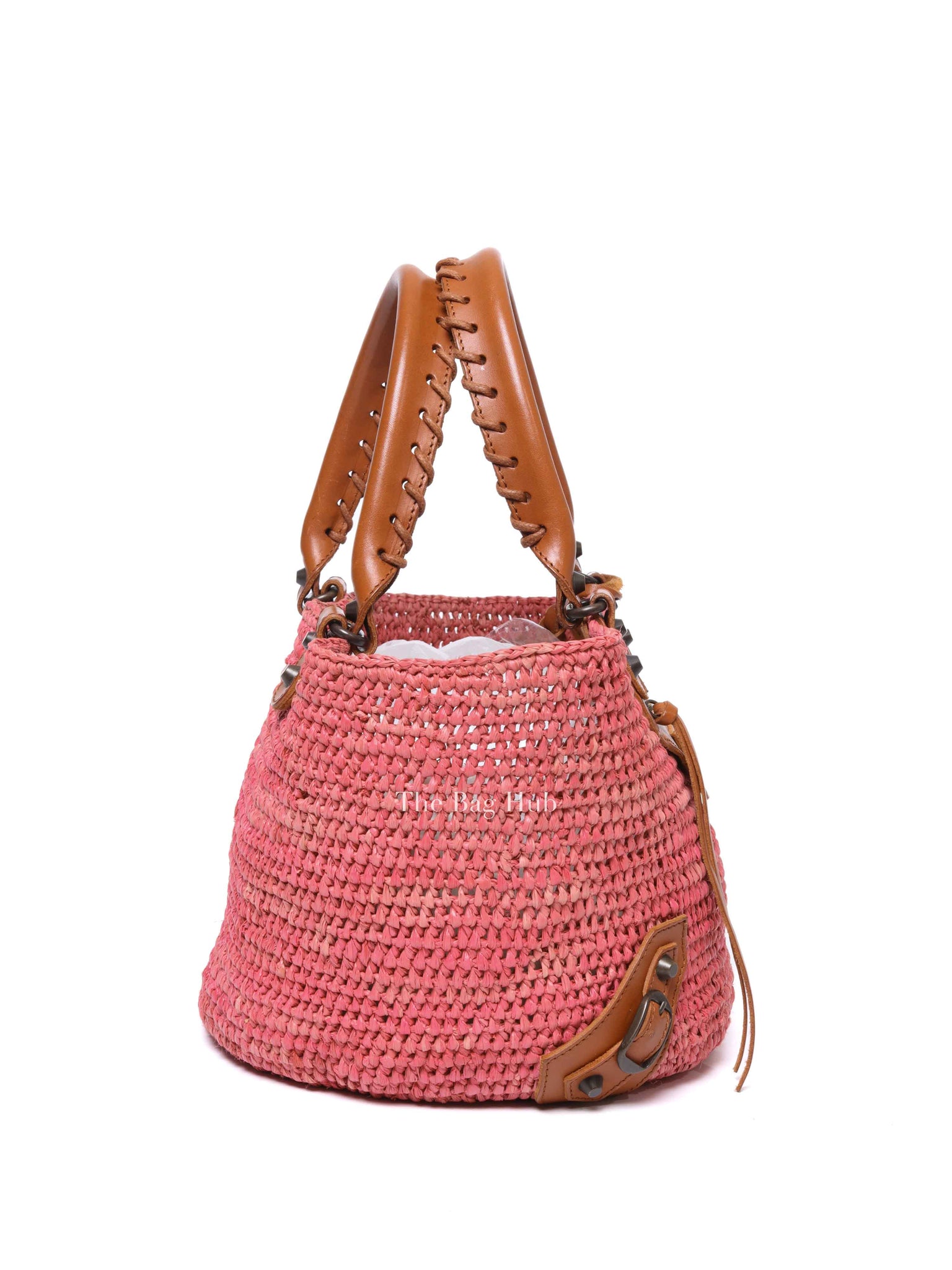 Balenciaga Pink Motocross Classic Panier Basket Bag